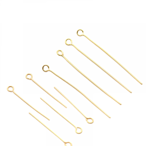 Aguja de acero inoxidable color dorado