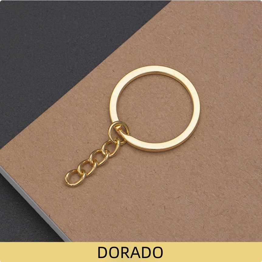 Anilla de llavero con cadena 30mm - Imagen 3