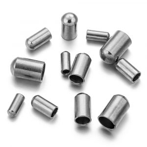 Cubo redondo de terminal acero inoxidable interior 2/3/4/5mm 20 Uds/Lote - Imagen 4