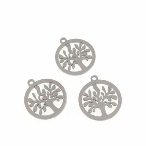 Colgante acero inoxidable árbol de la vida 36 Uds.