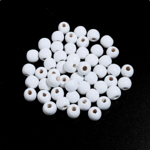 Bola de madera color blanco de 6 -20mm Pake de 500kg