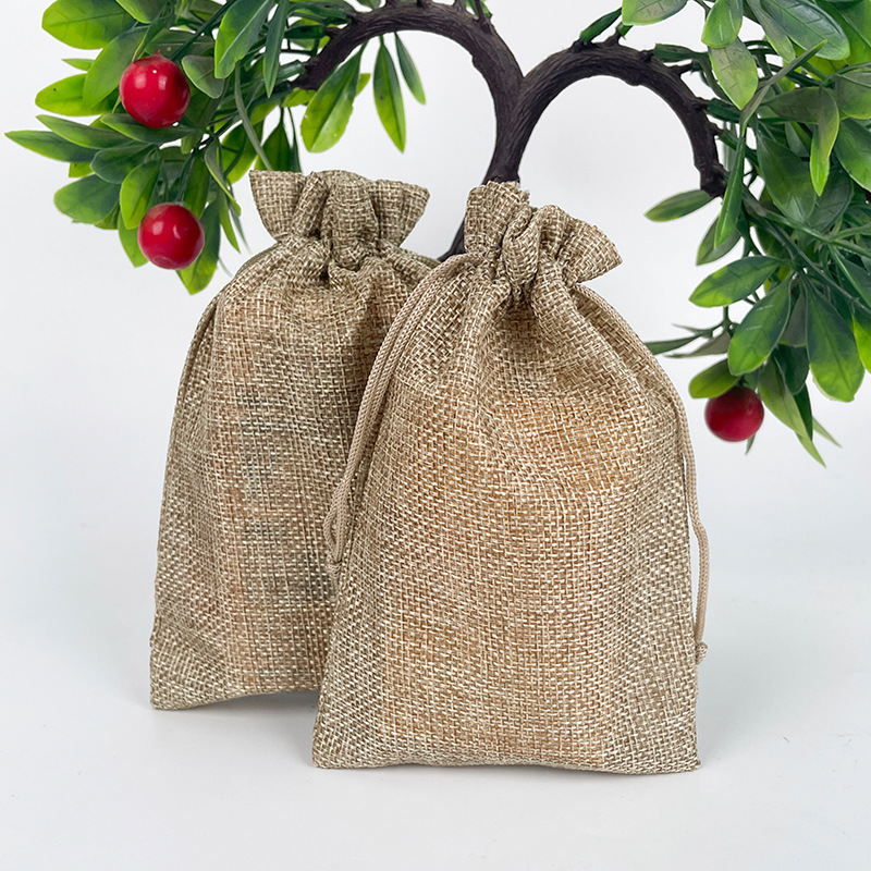 Bolsa de yute para bisuteria regalo pack 25 Uds. - Imagen 2