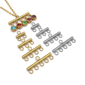 Conector de bucle acero inoxidable 2/3/4/5 argollas 2mm