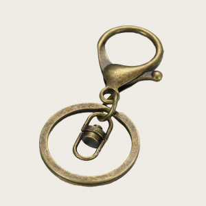 Anilla llavero juego 3 piezas 33mm bronce Lote de 10Uds./50Uds.