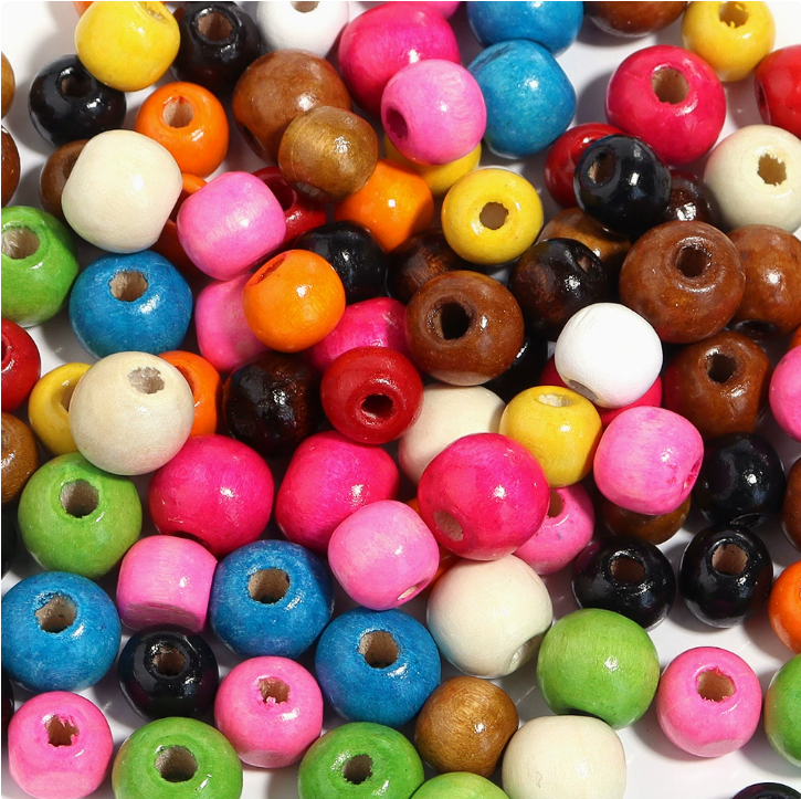 Bola de madera color multicolor de 6 -20mm Pake de 500kg