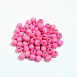 Bola de madera color rosado de 6 -20mm Pake de 500kg